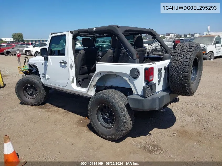 2014 Jeep Wrangler Unlimited Sport VIN: 1C4HJWDG0EL295293 Lot: 40134169