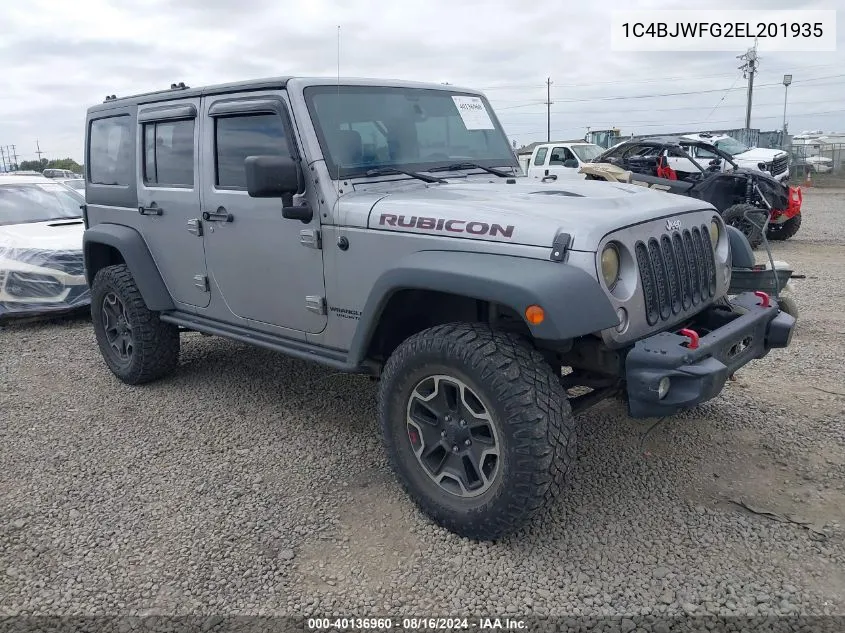 1C4BJWFG2EL201935 2014 Jeep Wrangler Unlimited Rubicon X