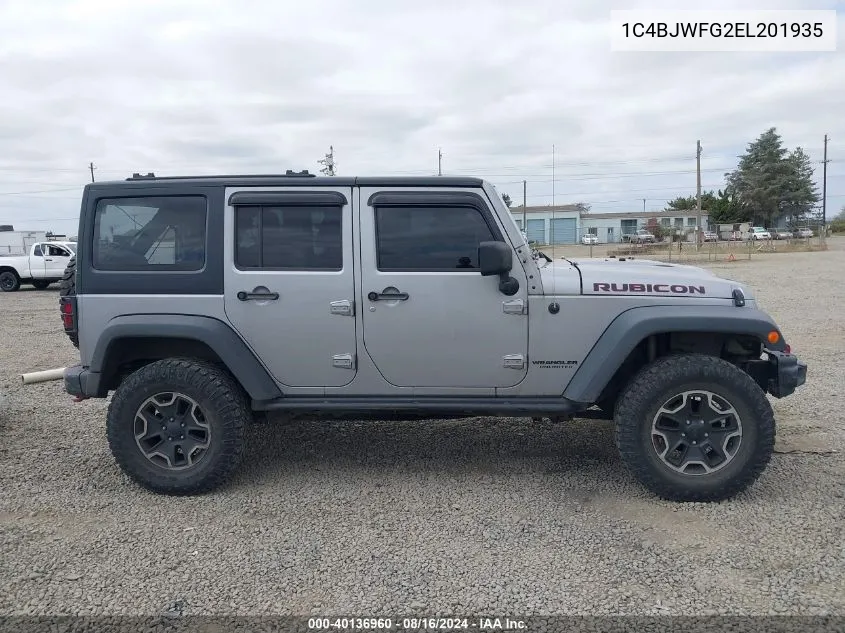 1C4BJWFG2EL201935 2014 Jeep Wrangler Unlimited Rubicon X