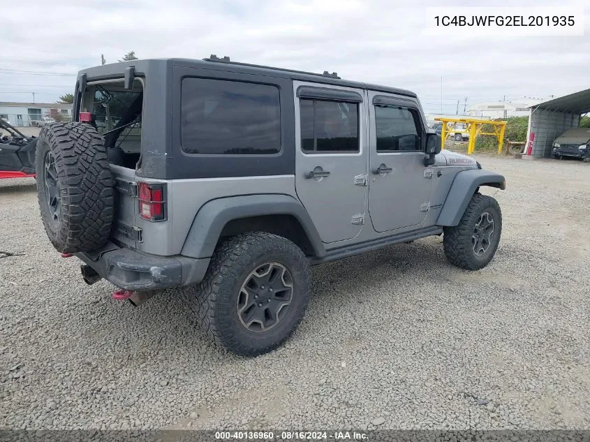 1C4BJWFG2EL201935 2014 Jeep Wrangler Unlimited Rubicon X