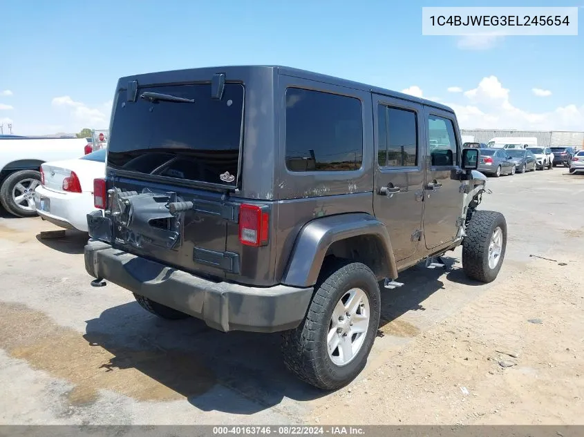 1C4BJWEG3EL245654 2014 Jeep Wrangler Unlimited Sahara