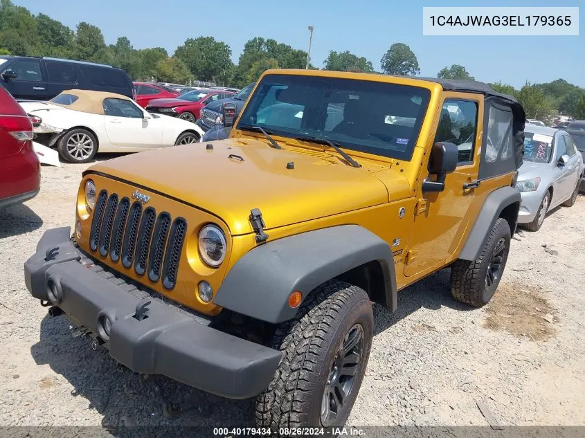 1C4AJWAG3EL179365 2014 Jeep Wrangler Sport