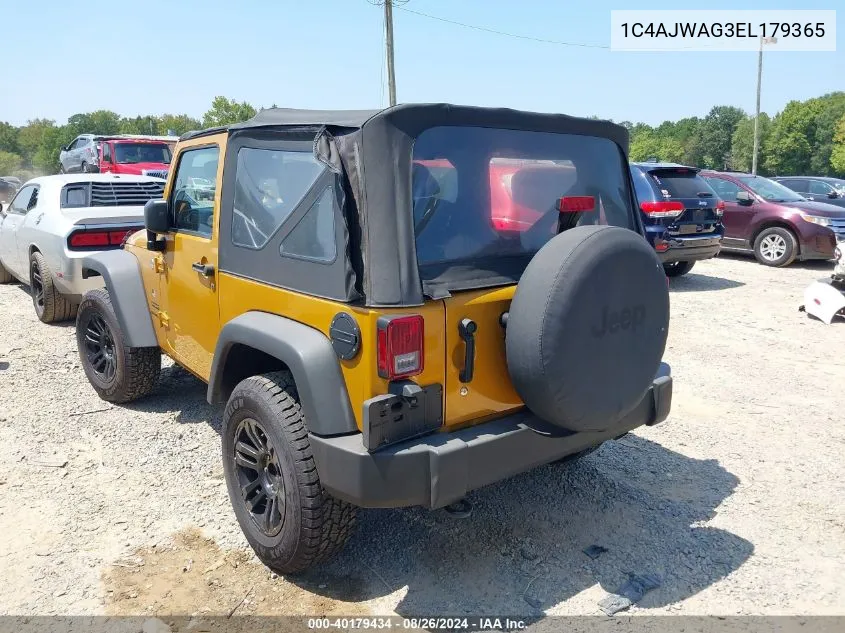 1C4AJWAG3EL179365 2014 Jeep Wrangler Sport