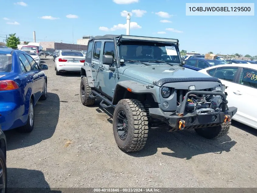 1C4BJWDG8EL129500 2014 Jeep Wrangler Unlimited Sport