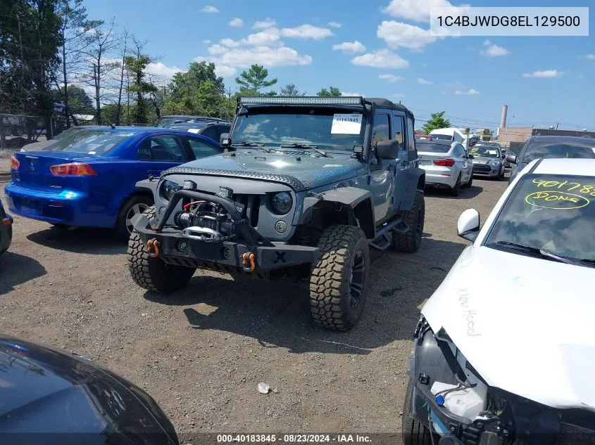 1C4BJWDG8EL129500 2014 Jeep Wrangler Unlimited Sport