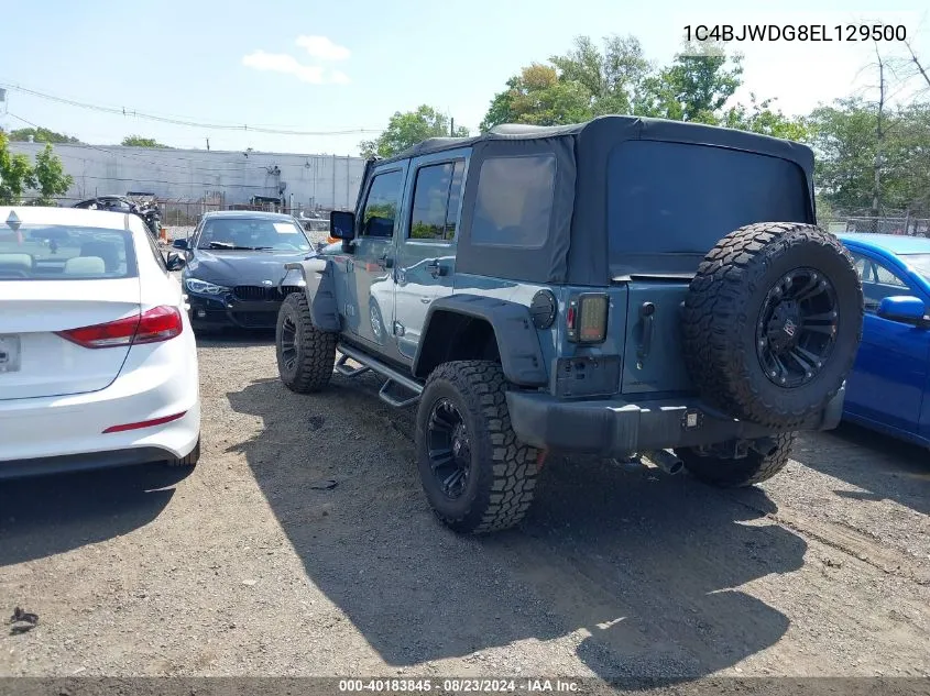 2014 Jeep Wrangler Unlimited Sport VIN: 1C4BJWDG8EL129500 Lot: 40183845