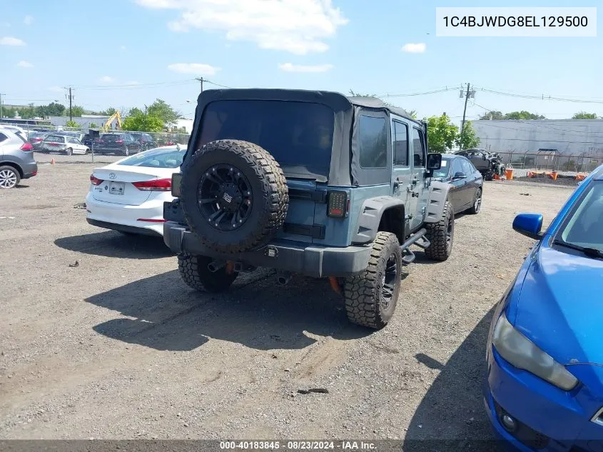 1C4BJWDG8EL129500 2014 Jeep Wrangler Unlimited Sport