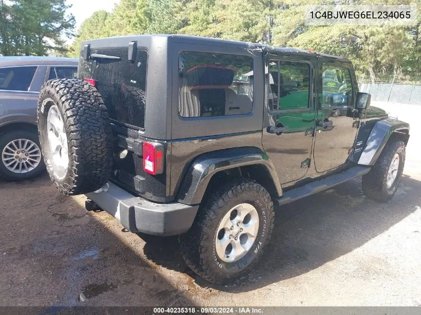 2014 Jeep Wrangler Unlimited Sahara VIN: 1C4BJWEG6EL234065 Lot: 40235318