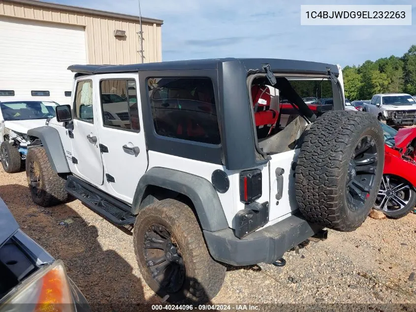 1C4BJWDG9EL232263 2014 Jeep Wrangler Unlimited Sport