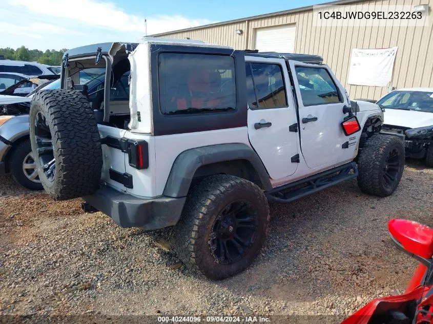 1C4BJWDG9EL232263 2014 Jeep Wrangler Unlimited Sport