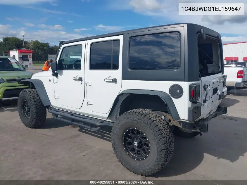 1C4BJWDG1EL159647 2014 Jeep Wrangler Unlimited Sport