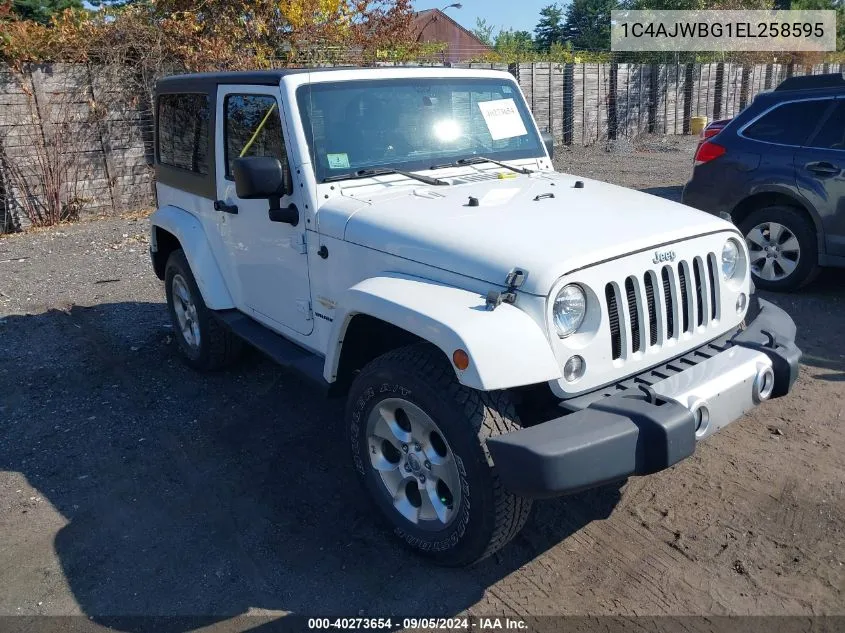 1C4AJWBG1EL258595 2014 Jeep Wrangler Sahara