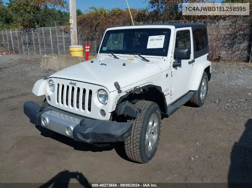 1C4AJWBG1EL258595 2014 Jeep Wrangler Sahara