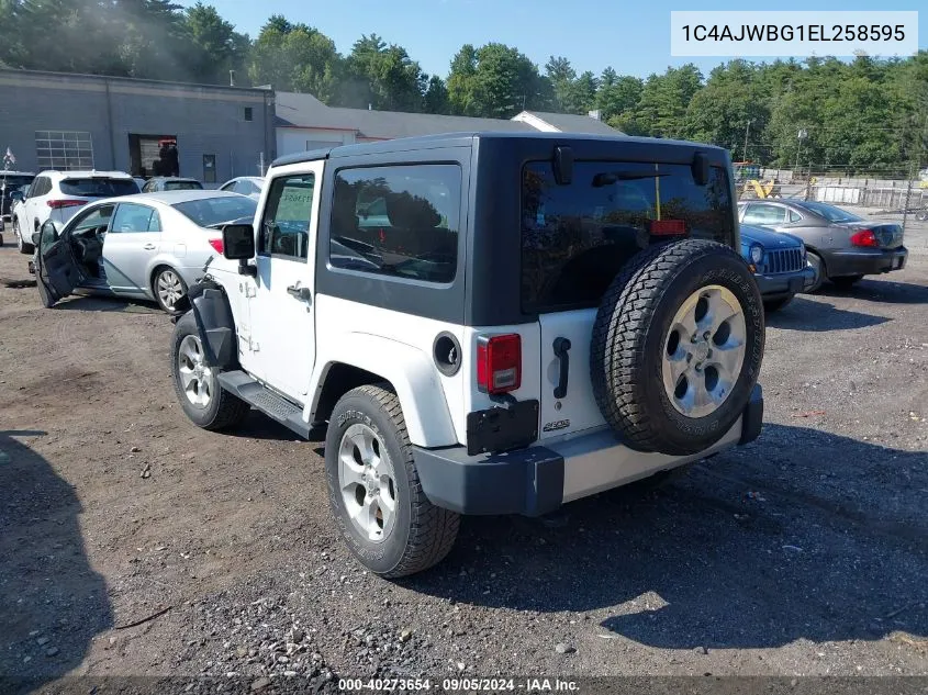 1C4AJWBG1EL258595 2014 Jeep Wrangler Sahara