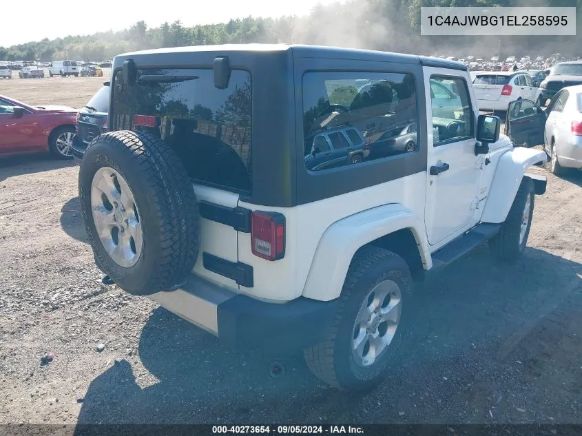 1C4AJWBG1EL258595 2014 Jeep Wrangler Sahara