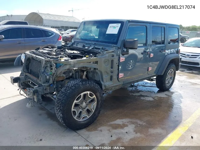 1C4BJWDG8EL217074 2014 Jeep Wrangler Unlimited Sport