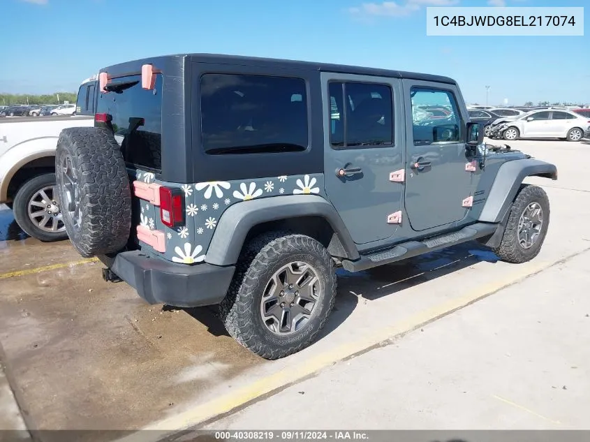 2014 Jeep Wrangler Unlimited Sport VIN: 1C4BJWDG8EL217074 Lot: 40308219