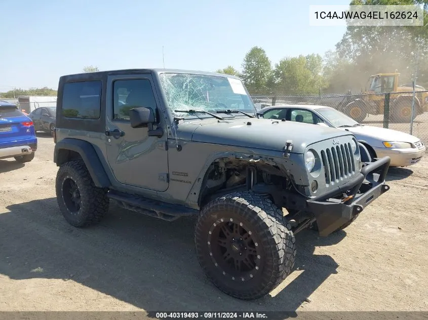 2014 Jeep Wrangler Sport VIN: 1C4AJWAG4EL162624 Lot: 40319493