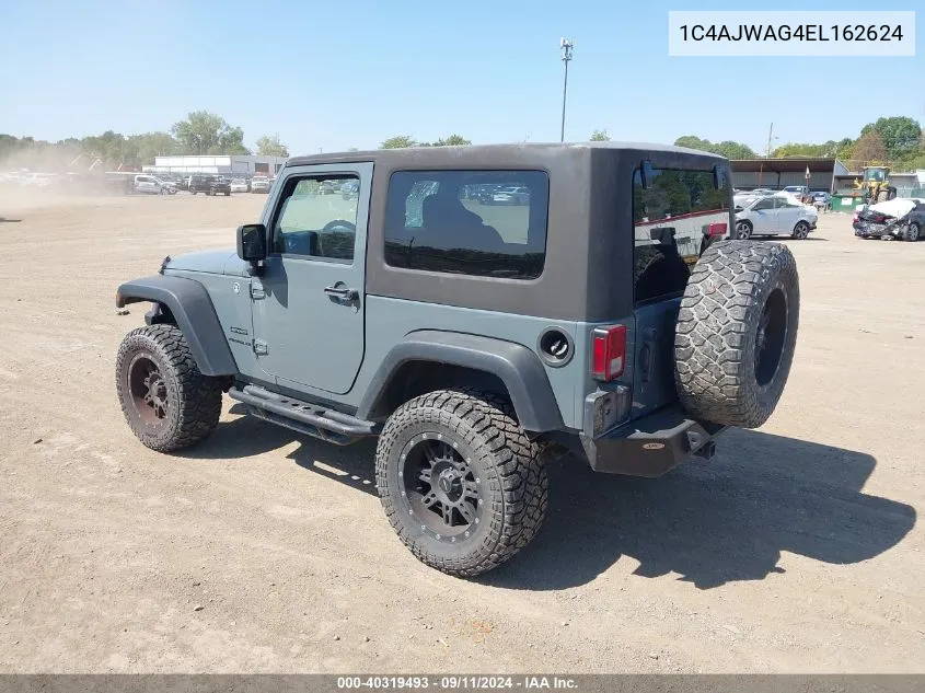 2014 Jeep Wrangler Sport VIN: 1C4AJWAG4EL162624 Lot: 40319493