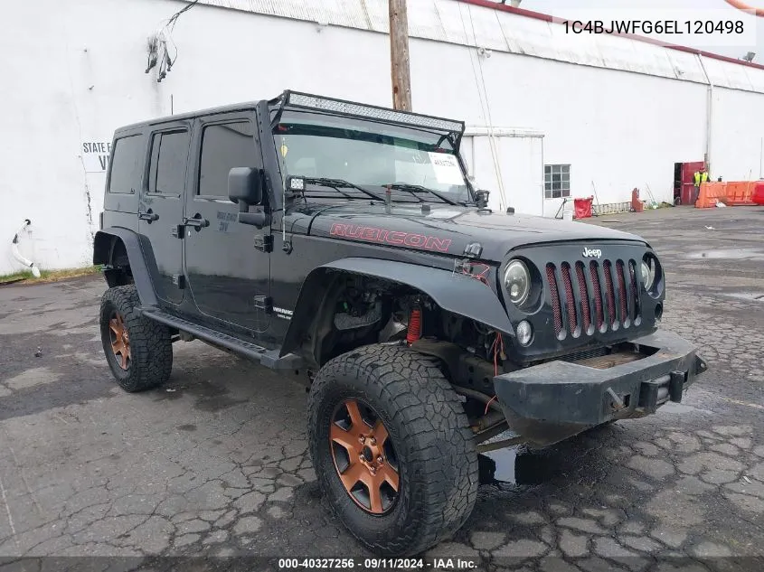 2014 Jeep Wrangler Unlimited Rubicon VIN: 1C4BJWFG6EL120498 Lot: 40327256