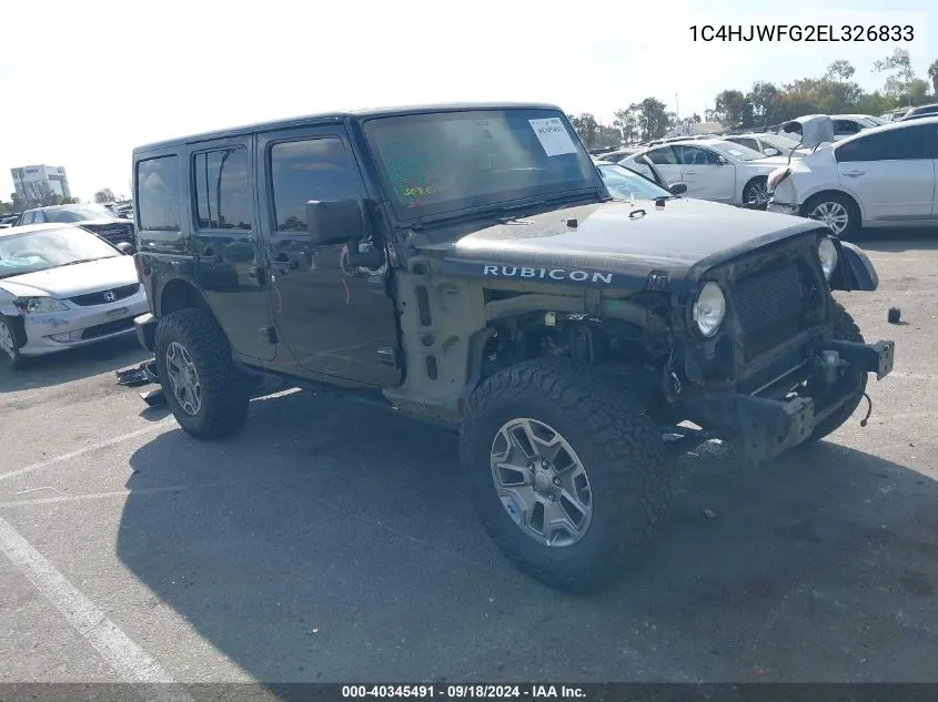 1C4HJWFG2EL326833 2014 Jeep Wrangler Unlimited Rubicon