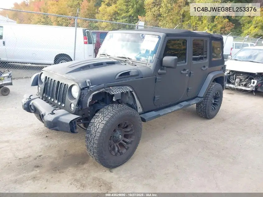 1C4BJWEG8EL253376 2014 Jeep Wrangler Unlimited Sahara