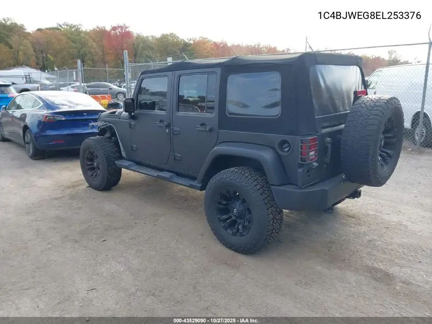 1C4BJWEG8EL253376 2014 Jeep Wrangler Unlimited Sahara