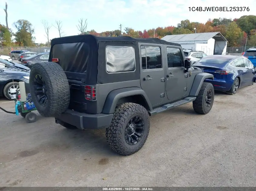 1C4BJWEG8EL253376 2014 Jeep Wrangler Unlimited Sahara