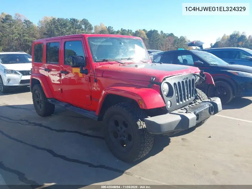 1C4HJWEG1EL324329 2014 Jeep Wrangler Unlimited Altitude