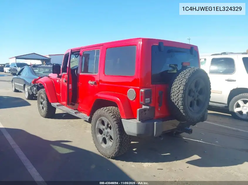 1C4HJWEG1EL324329 2014 Jeep Wrangler Unlimited Altitude