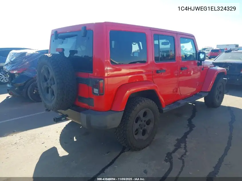1C4HJWEG1EL324329 2014 Jeep Wrangler Unlimited Altitude