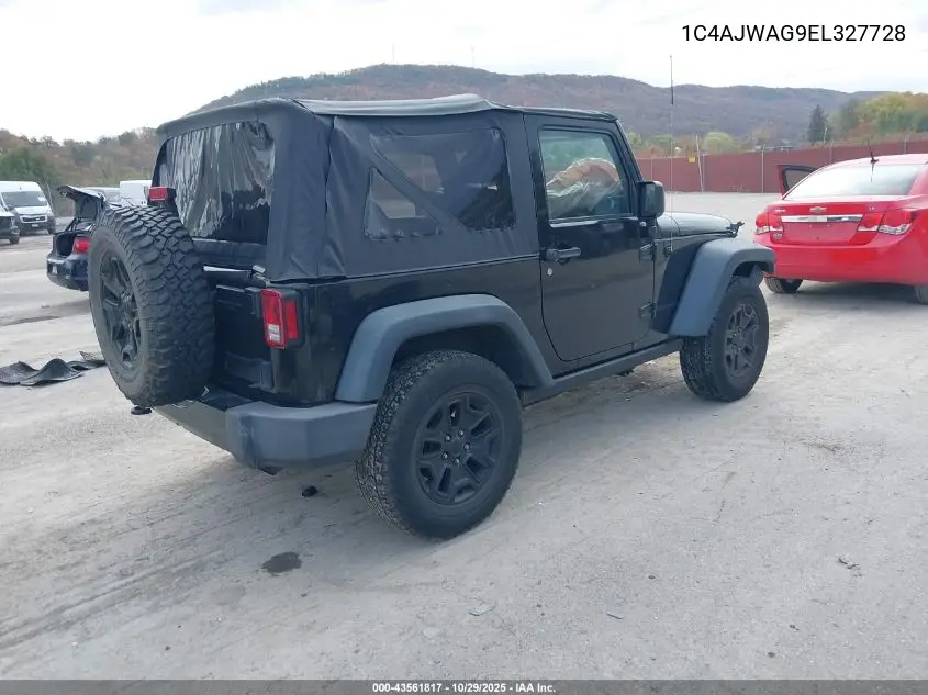 1C4AJWAG9EL327728 2014 Jeep Wrangler Willys Wheeler