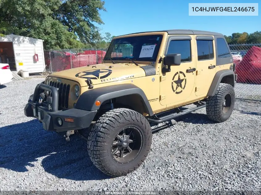 1C4HJWFG4EL246675 2014 Jeep Wrangler Unlimited Rubicon