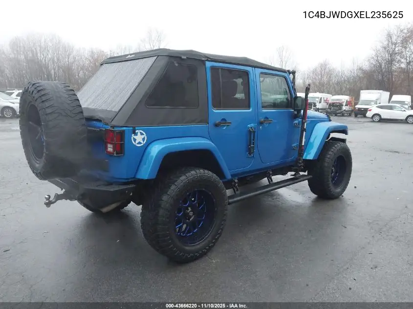 1C4BJWDGXEL235625 2014 Jeep Wrangler Unlimited Freedom Edition