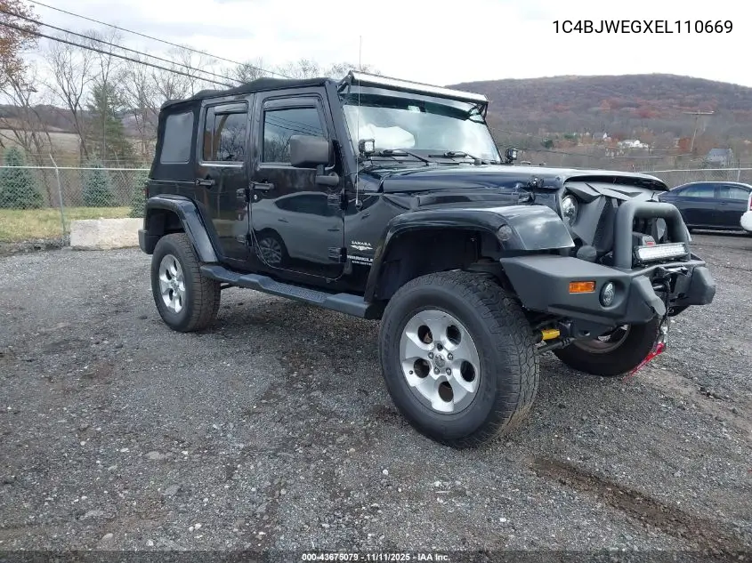 1C4BJWEGXEL110669 2014 Jeep Wrangler Unlimited Sahara
