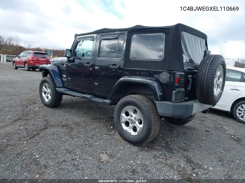 1C4BJWEGXEL110669 2014 Jeep Wrangler Unlimited Sahara