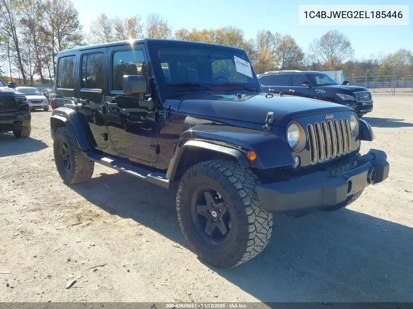 1C4BJWEG2EL185446 2014 Jeep Wrangler Unlimited Dragon Edition