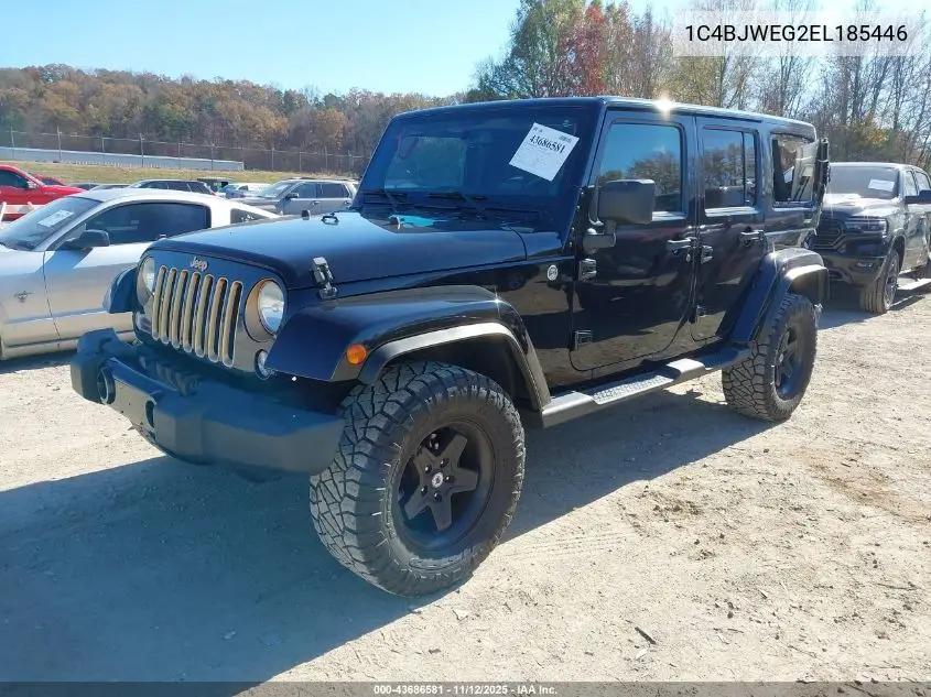1C4BJWEG2EL185446 2014 Jeep Wrangler Unlimited Dragon Edition