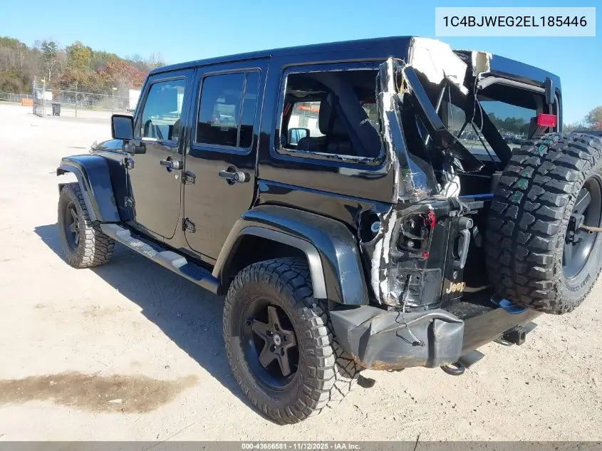 1C4BJWEG2EL185446 2014 Jeep Wrangler Unlimited Dragon Edition