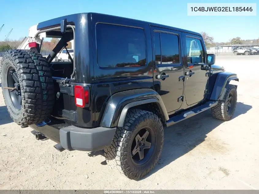 1C4BJWEG2EL185446 2014 Jeep Wrangler Unlimited Dragon Edition