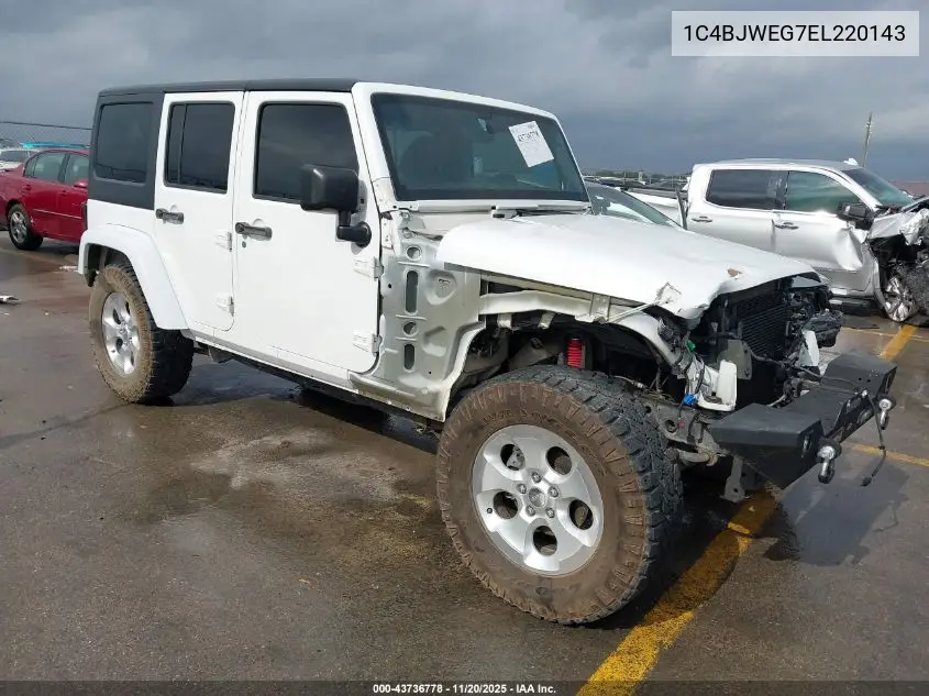 1C4BJWEG7EL220143 2014 Jeep Wrangler Unlimited Sahara