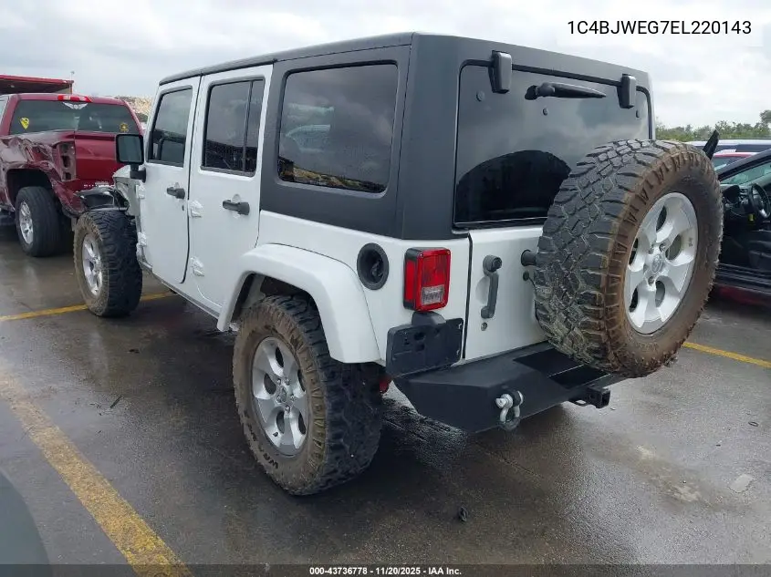 1C4BJWEG7EL220143 2014 Jeep Wrangler Unlimited Sahara