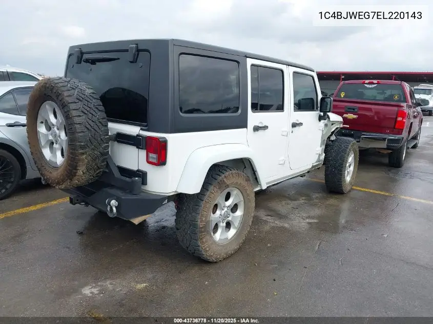 1C4BJWEG7EL220143 2014 Jeep Wrangler Unlimited Sahara