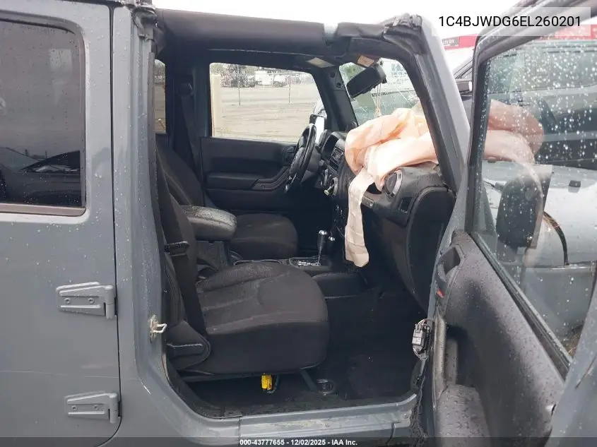 1C4BJWDG6EL260201 2014 Jeep Wrangler Unlimited Sport