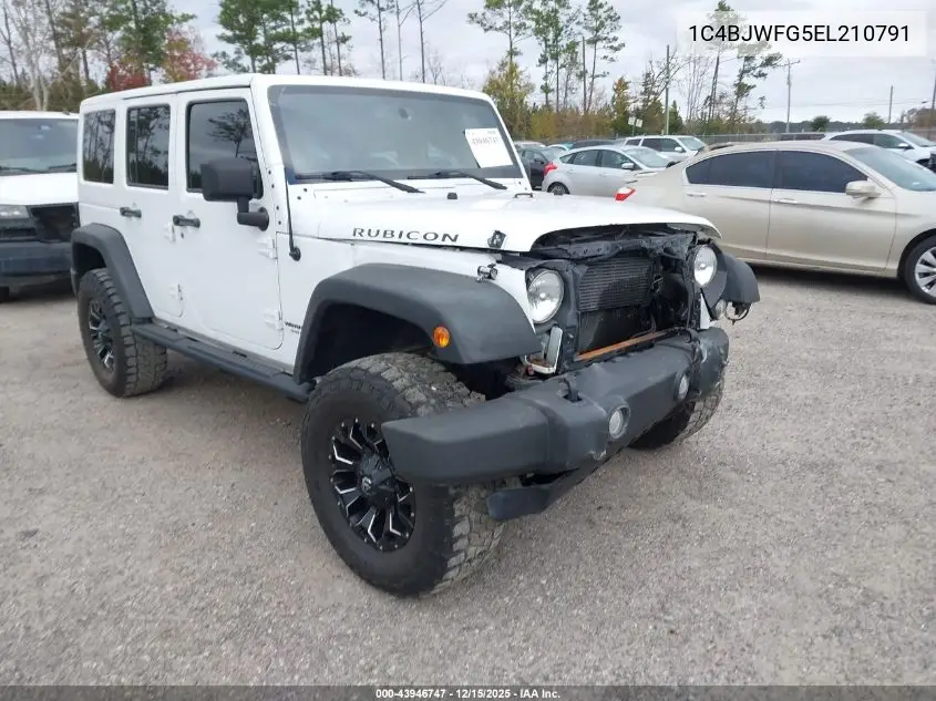 1C4BJWFG5EL210791 2014 Jeep Wrangler Unlimited Rubicon