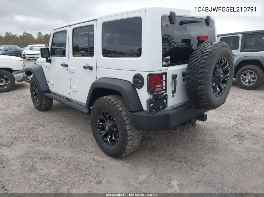 1C4BJWFG5EL210791 2014 Jeep Wrangler Unlimited Rubicon