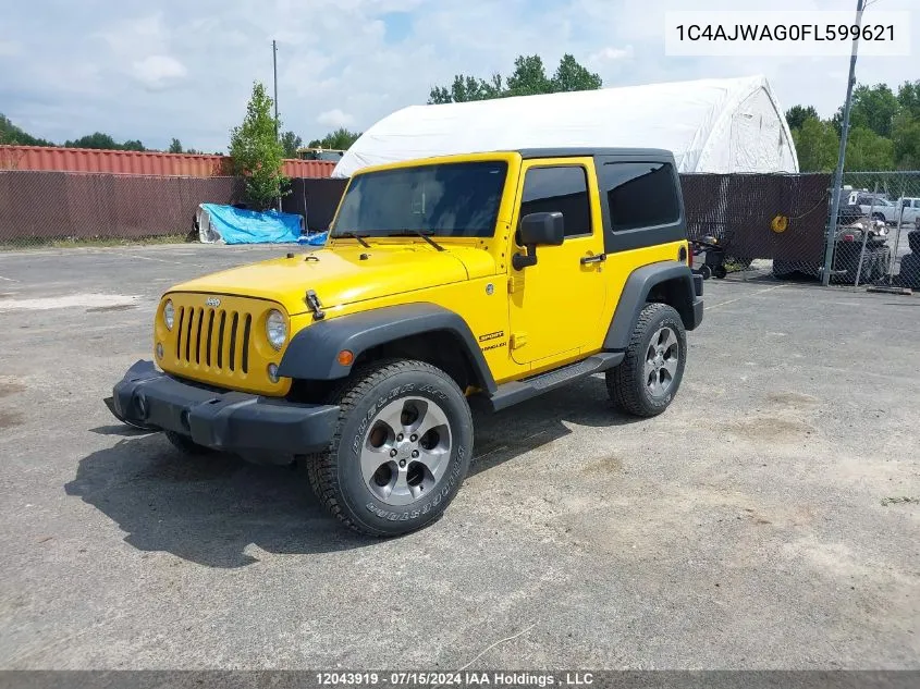 2015 Jeep Tj VIN: 1C4AJWAG0FL599621 Lot: 12043919