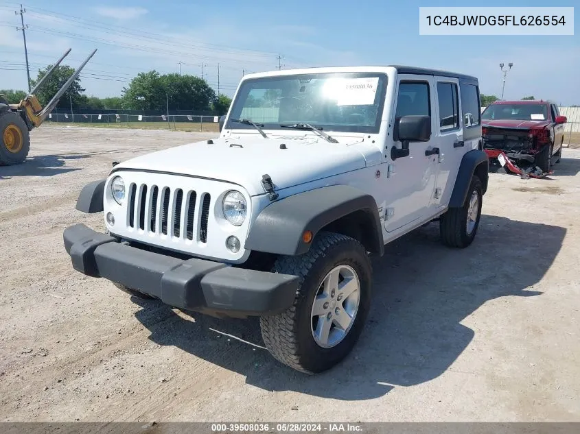 2015 Jeep Wrangler Unlimited Sport VIN: 1C4BJWDG5FL626554 Lot: 39508036