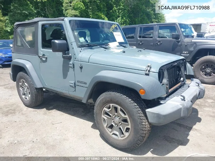 1C4AJWAG9FL710988 2015 Jeep Wrangler Sport