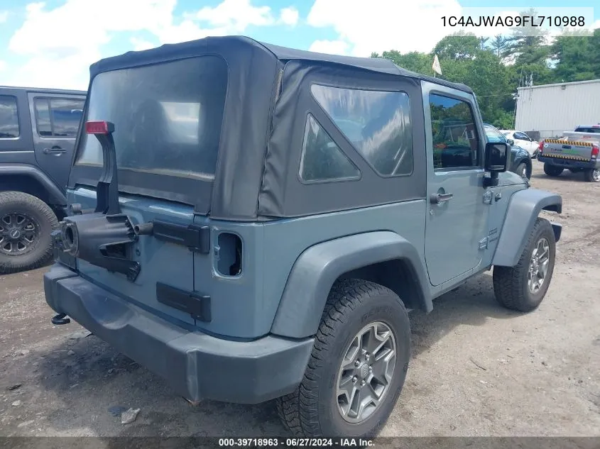 1C4AJWAG9FL710988 2015 Jeep Wrangler Sport